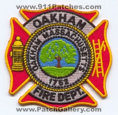 Oakham Fire Department Patch (Massachusetts)
Scan By: PatchGallery.com
Keywords: dept.