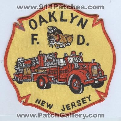 Oaklyn Fire Department (New Jersey)
Thanks to Brent Kimberland for this scan.
Keywords: dept. f.d.