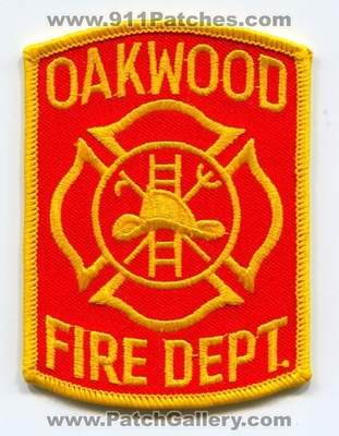 Oakwood Fire Department Patch (UNKNOWN STATE)
Scan By: PatchGallery.com
Keywords: dept.