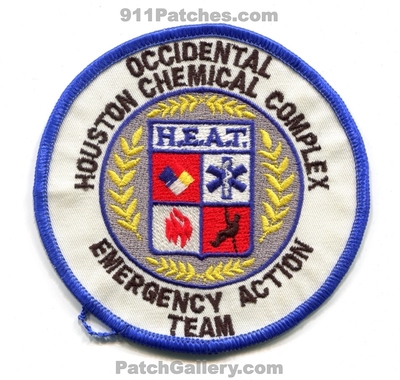 Occidental Houston Chemical Complex Emergency Action Team Patch (Texas)
Scan By: PatchGallery.com
Keywords: industrial plant response team ert heat h.e.a.t. fire ems rescue hazmat haz-mat hazardous materials