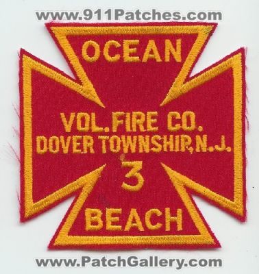 Ocean Beach Volunteer Fire Company 3 (New Jersey)
Thanks to Mark C Barilovich for this scan.
Keywords: vol. co. dover township n.j.
