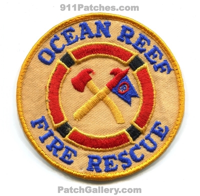 Ocean Reef Fire Rescue Department Patch (Florida)
Scan By: PatchGallery.com
Keywords: dept.
