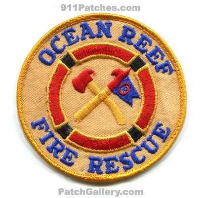 Ocean Reef Fire Rescue Department Patch (Florida)
Scan By: PatchGallery.com
Keywords: dept.
