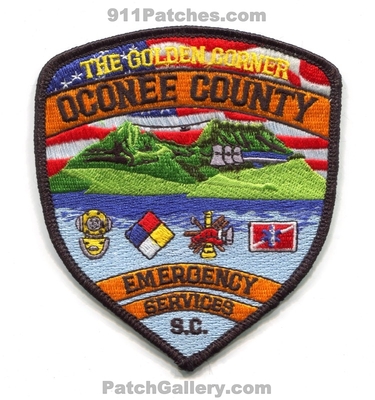 Oconee County Emergency Services Fire Department Patch (South Carolina)
Scan By: PatchGallery.com
Keywords: co. es dept. the golden corner