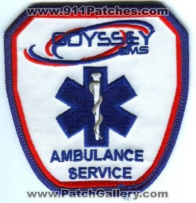 Odyssey EMS Ambulance Service Patch (Texas)
[b]Scan From: Our Collection[/b]
