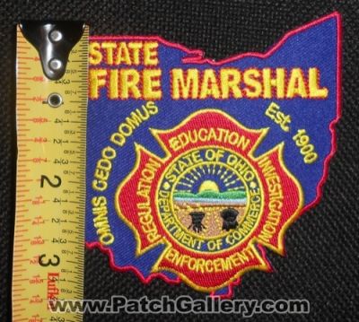 Ohio State Fire Marshal (Ohio)
Thanks to Matthew Marano for this picture.
Keywords: regulation education investigation enforcement department dept. of commerce