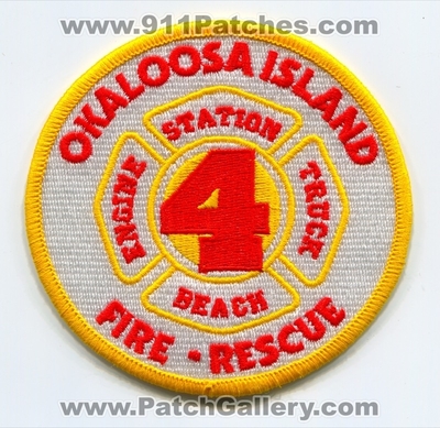 Okaloosa Island Fire Rescue Department Station 4 Patch (Florida)
Scan By: PatchGallery.com
Keywords: dept. beach engine truck company co.