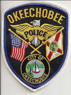 Okeechobee Police
Thanks to EmblemAndPatchSales.com for this scan.
Keywords: florida city of