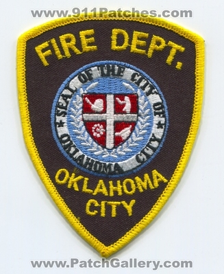 Oklahoma City Fire Department Patch (Oklahoma)
Scan By: PatchGallery.com
Keywords: seal of the city of dept.
