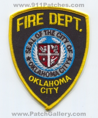 Oklahoma City Fire Department Patch (Oklahoma)
Scan By: PatchGallery.com
Keywords: seal of the city of dept.