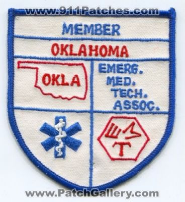 Oklahoma Emergency Medical Technicians Association Member Patch (Oklahoma)
Scan By: PatchGallery.com
Keywords: emerg. med. tech. assoc.