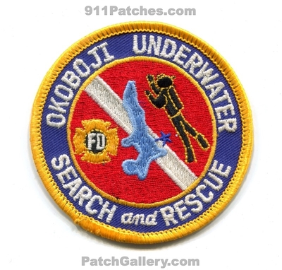 Okoboji Fire Department Underwater Search and Rescue SAR Patch (Iowa)
Scan By: PatchGallery.com
Keywords: dept. fd scuba diver