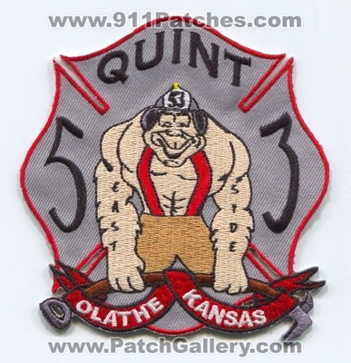 Olathe Fire Department Quint 53 Patch (Kansas)
Scan By: PatchGallery.com
Keywords: dept. company co. station