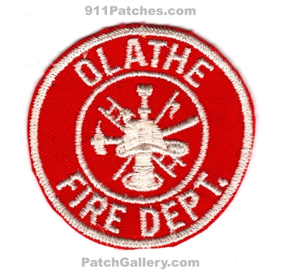 Olathe Fire Department Patch (Kansas)
Scan By: PatchGallery.com
Keywords: dept.