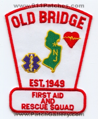 Old Bridge First Aid and Rescue Squad EMS Patch (New Jersey)
Scan By: PatchGallery.com
Keywords: ambulance