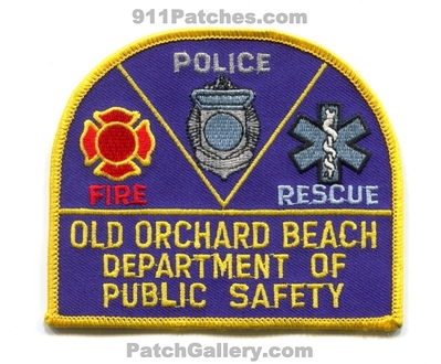 Old Orchard Beach Department of Public Safety DPS Patch (Maine)
Scan By: PatchGallery.com
Keywords: dept. fire rescue ems police