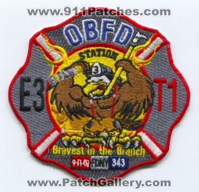 Olive Branch Fire Department Engine 3 Truck 1 (Mississippi)
Scan By: PatchGallery.com
Keywords: dept. obfd e3 t1 station company co. bravest in the branch 09-11-01 fdny 343