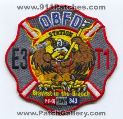 Olive Branch Fire Department Engine 3 Truck 1 (Mississippi)
Scan By: PatchGallery.com
Keywords: dept. obfd e3 t1 station company co. bravest in the branch 09-11-01 fdny 343