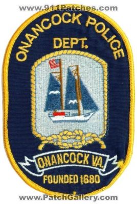 Onancock Police Department (Virginia)
Thanks to apdsgt for this scan.
Keywords: dept. va.