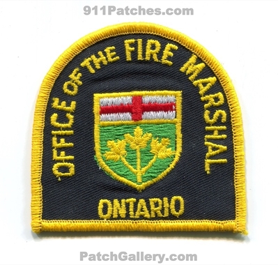Ontario Fire Department Office of the Fire Marshal Patch (Canada)
Scan By: PatchGallery.com
Keywords: dept.