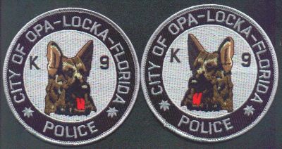 Opa Locka Police K-9
Thanks to EmblemAndPatchSales.com for this scan.
Keywords: florida city of k9