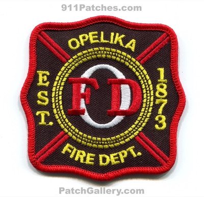 Opelika Fire Department Patch (Alabama)
Scan By: PatchGallery.com
[b]Patch Made By: 911Patches.com[/b]
Keywords: dept. est. 1873