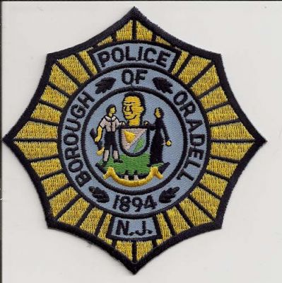 Oradell Police
Thanks to EmblemAndPatchSales.com for this scan.
Keywords: new jersey borough of