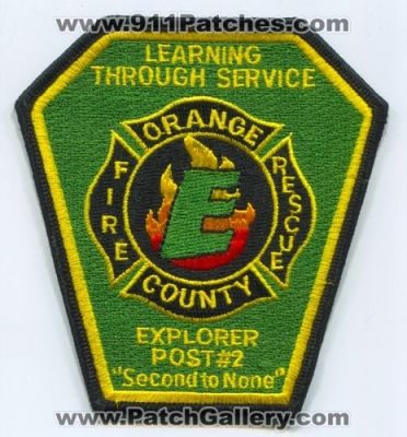 Orange County Fire Rescue Department Explorer Post 2 (Florida)
Scan By: PatchGallery.com
Keywords: co. dept. number no. #2