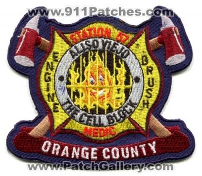 Orange County Fire Authority Station 57 (California)
Scan By: PatchGallery.com
Keywords: ocfa company engine brush medic aliso viejo the cell block