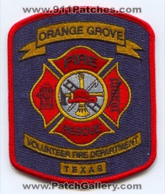 Orange Grove Volunteer Fire Rescue Department Patch (Texas)
[b]Scan From: Our Collection[/b]
[b]Patch Made By: 911Patches.com[/b]
Keywords: vol. dept.