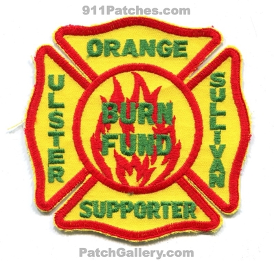 Orange Ulster Sullivan County Fire Burn Fund Supporter Patch (New York)
Scan By: PatchGallery.com
Keywords: co. counties department dept.