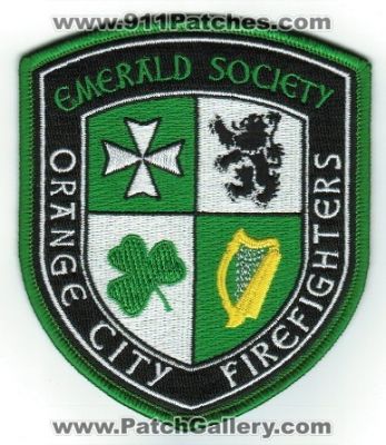 Orange City FireFighters Emerald Society (California)
Thanks to Paul Howard for this scan. 
