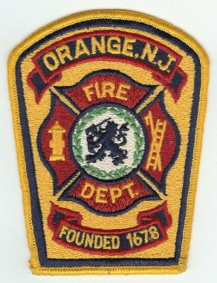 Orange Fire Dept
Thanks to PaulsFirePatches.com for this scan.
Keywords: new jersey department