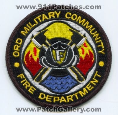 Fort Ord Military Community Fire Department US Army Military (California)
Scan By: PatchGallery.com
Keywords: ft. dept.
