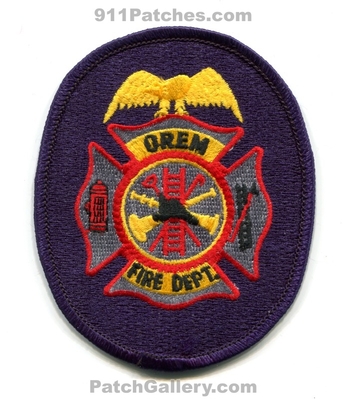 Orem Fire Department Patch (Utah)
Scan By: PatchGallery.com
Keywords: dept.