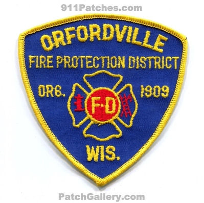 Orfordville Fire Protection District Patch (Wisconsin)
Scan By: PatchGallery.com
Keywords: prot. dist. department dept. org. 1909
