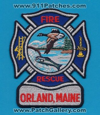 Orland Fire Rescue Department (Maine)
Thanks to PaulsFirePatches.com for this scan. 
Keywords: dept.