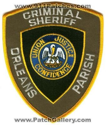 Orleans Parish Criminal Sheriff (Louisiana)
Scan By: PatchGallery.com
