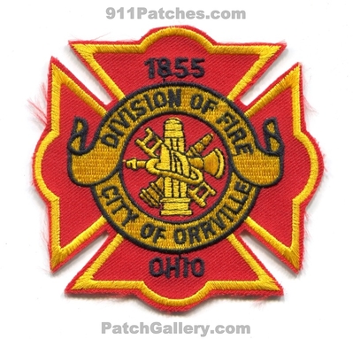 Orrville Division of Fire Department Patch (Ohio)
Scan By: PatchGallery.com
Keywords: city of div. dept. 1855