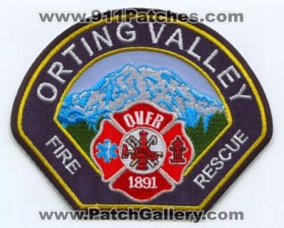 Orting Valley Fire Rescue Department Patch (Washington)
Scan By: PatchGallery.com
Keywords: dept. ovfr