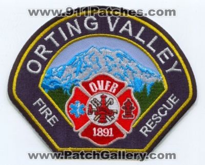 Orting Valley Fire Rescue Department Patch (Washington)
Scan By: PatchGallery.com
Keywords: dept. ovfr