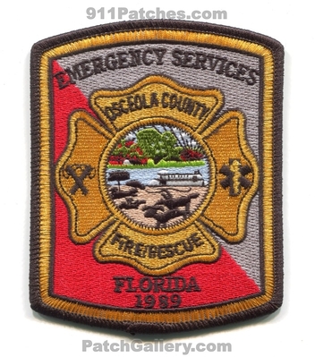 Osceola County Fire Rescue Department Emergency Services Patch (Florida)
Scan By: PatchGallery.com
Keywords: co. dept. es 1989