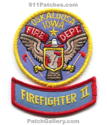 Oskaloosa Fire Department Firefighter II Patch (Iowa)
Scan By: PatchGallery.com
Keywords: dept. 2