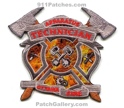 Ottawa Fire Department Apparatus Technician Mechanic Patch (Canada ON)
Scan By: PatchGallery.com
Keywords: dept.