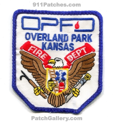 Overland Park Fire Department Patch (Kansas)
Scan By: PatchGallery.com
Keywords: dept. opfd