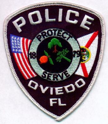 Oviedo Police
Thanks to EmblemAndPatchSales.com for this scan.
Keywords: florida