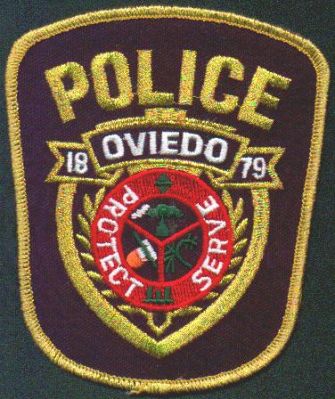 Oviedo Police
Thanks to EmblemAndPatchSales.com for this scan.
Keywords: florida