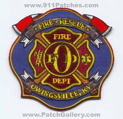 Owingsville Fire Rescue Department Patch (Kentucky)
Scan By: PatchGallery.com
Keywords: dept. ky