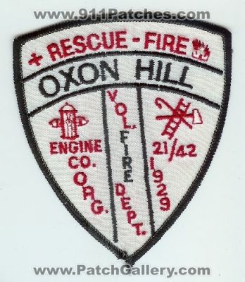 Oxon Hill Volunteer Fire Department (Maryland)
Thanks to Mark C Barilovich for this scan.
Keywords: dept. vol. rescue engine co. company
