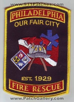 Philadelphia Fire Rescue Department (Pennsylvania)
Thanks to Dave Slade for this scan.
Keywords: dept.